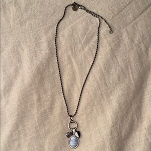 Alex and Ani, Game of Thrones Pendant Necklace with Blue Oval Stone